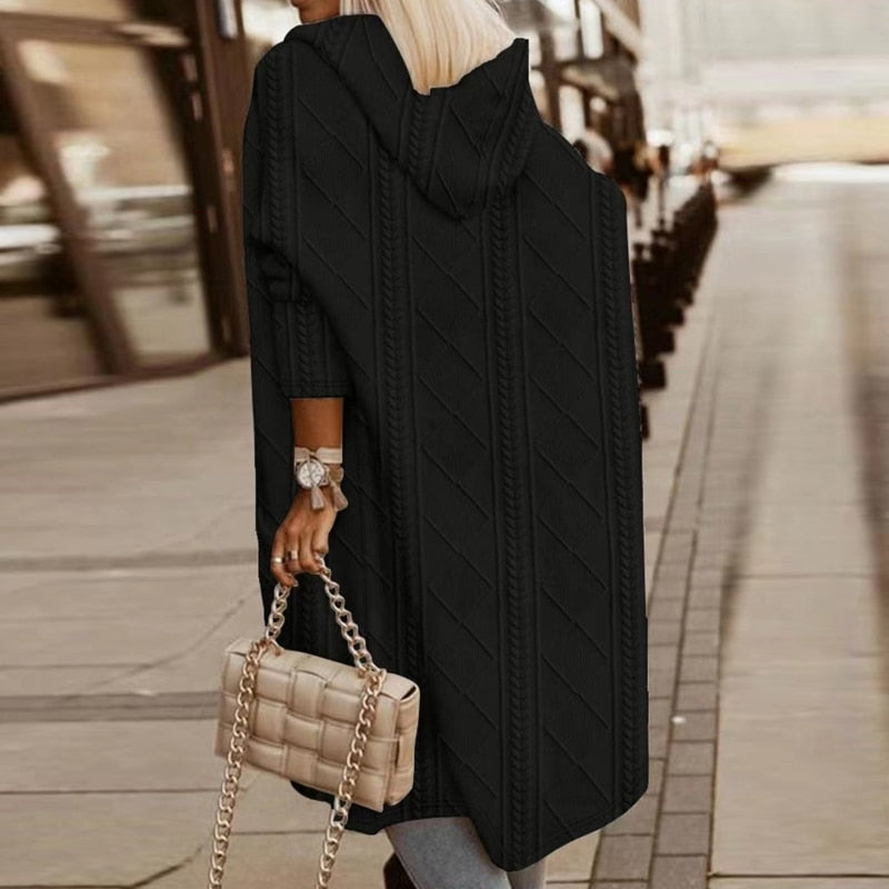 Jelone - Langer Kapuzencardigan