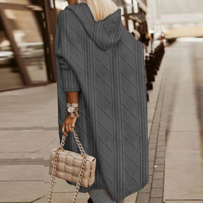 Jelone - Langer Kapuzencardigan